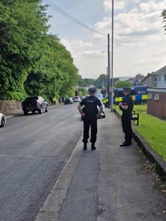 police on street