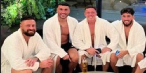 Four of the drugs gang at a spa day