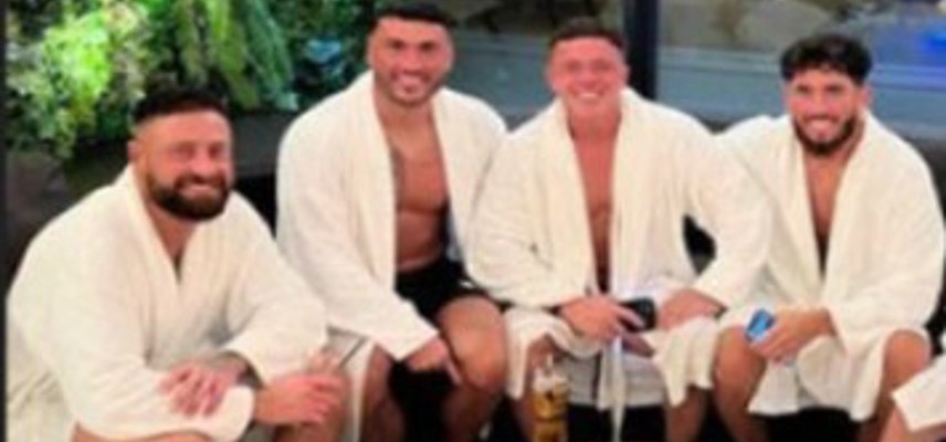 Four of the drugs gang at a spa day