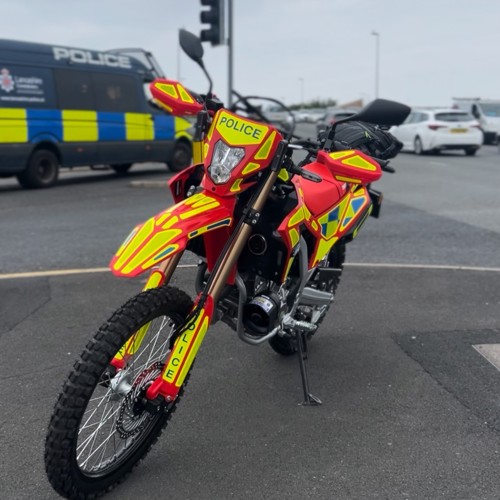One of Lancashire Police's New Specialist Bikes